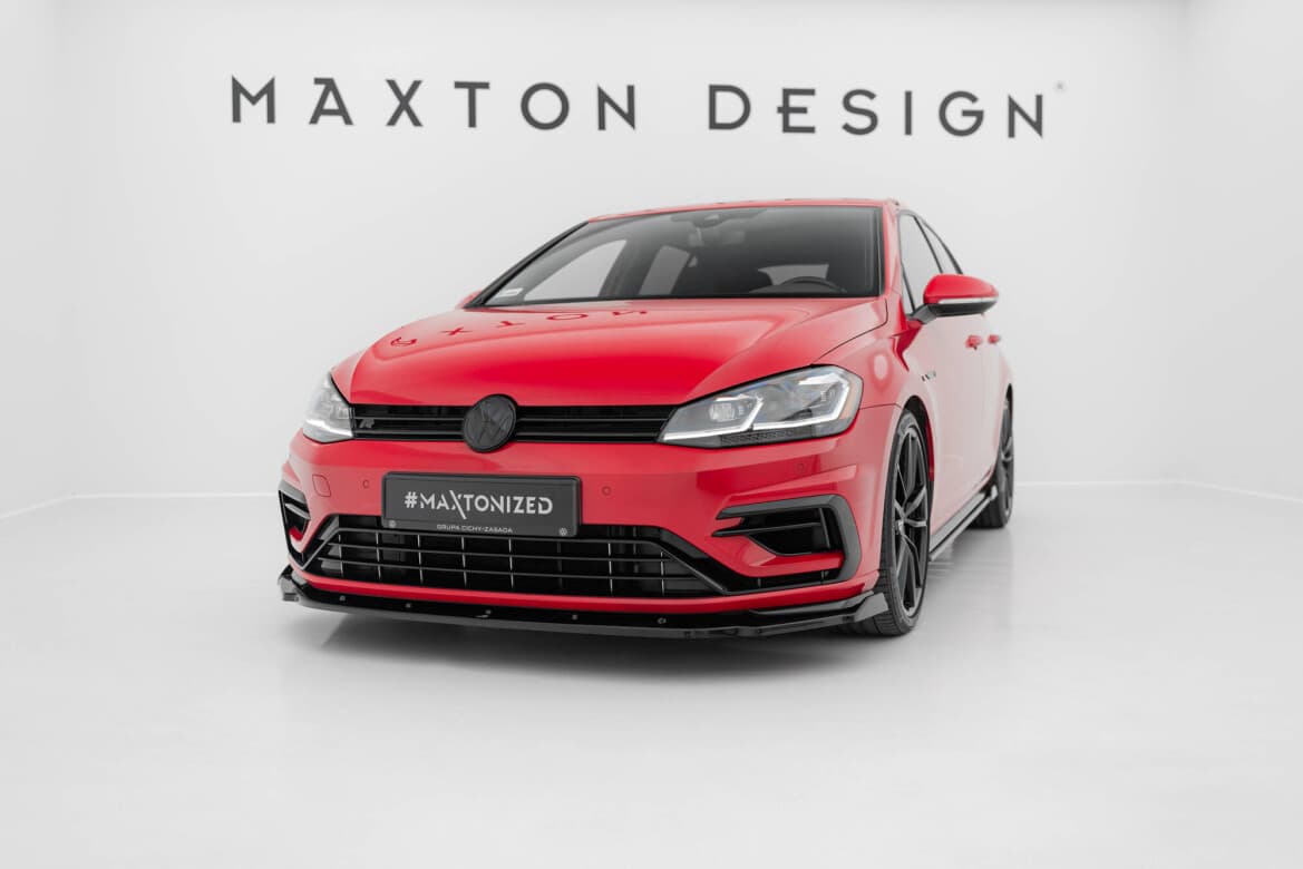 VW GOLF 7.5 R-LINE - MAXTON DESIGN FRONTSPOILER LIPPE (GLANZ) (DTC) V.1 – Bild 2