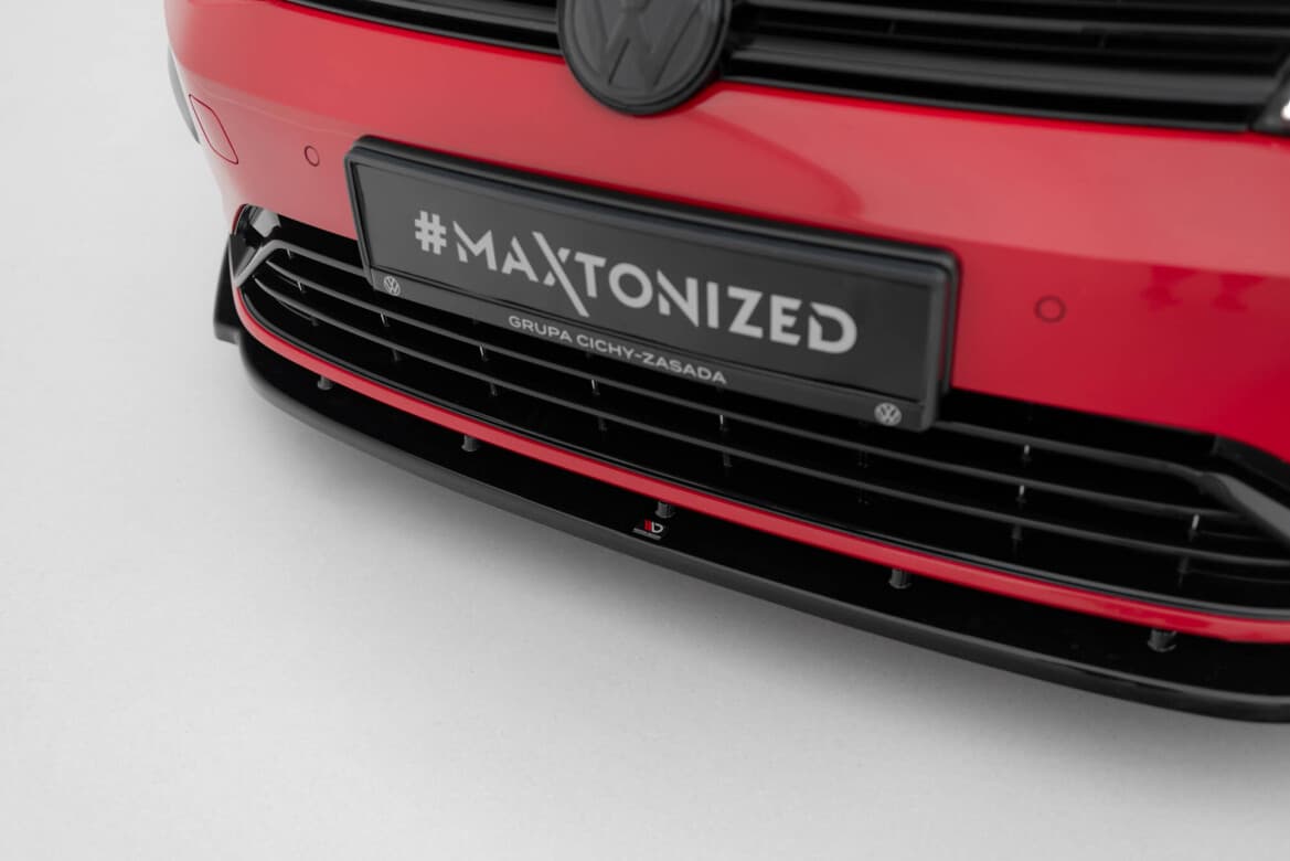 VW GOLF 7.5 R-LINE - MAXTON DESIGN FRONTSPOILER LIPPE (GLANZ) (DTC) V.1 – Bild 3