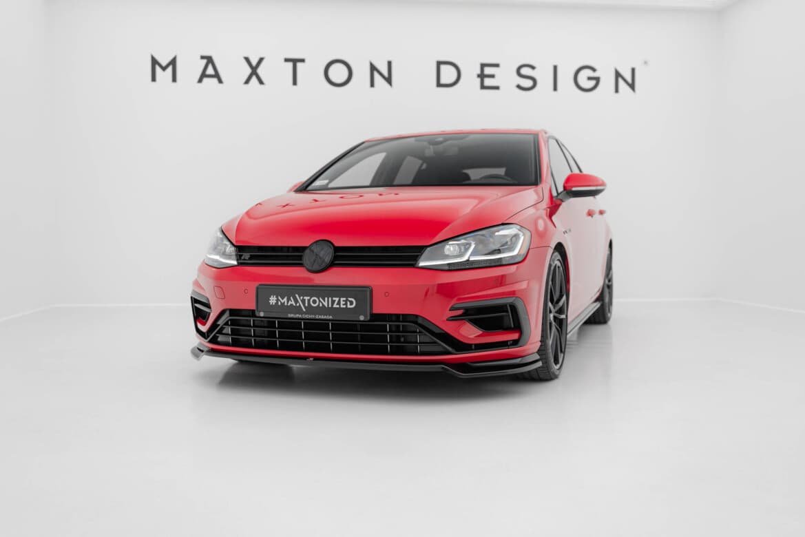 VW GOLF 7.5 R - MAXTON DESIGN FRONTSPOILER LIPPE (GLANZ) (DTC) V.3 – Bild 2