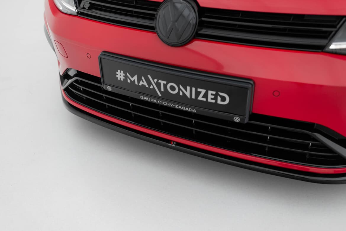 VW GOLF 7.5 R-LINE - MAXTON DESIGN FRONTSPOILER LIPPE (GLANZ) (DTC) V.7 – Bild 3