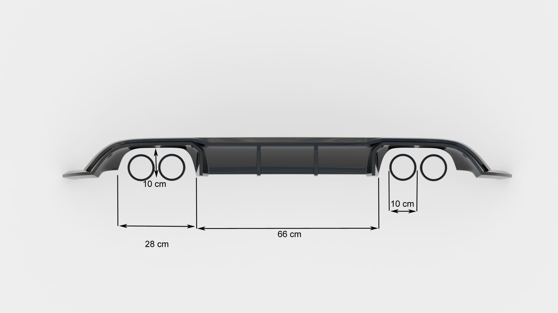 VW GOLF 7.5 R - MAXTON DESIGN HECK DIFFUSOR V.3 – Bild 5