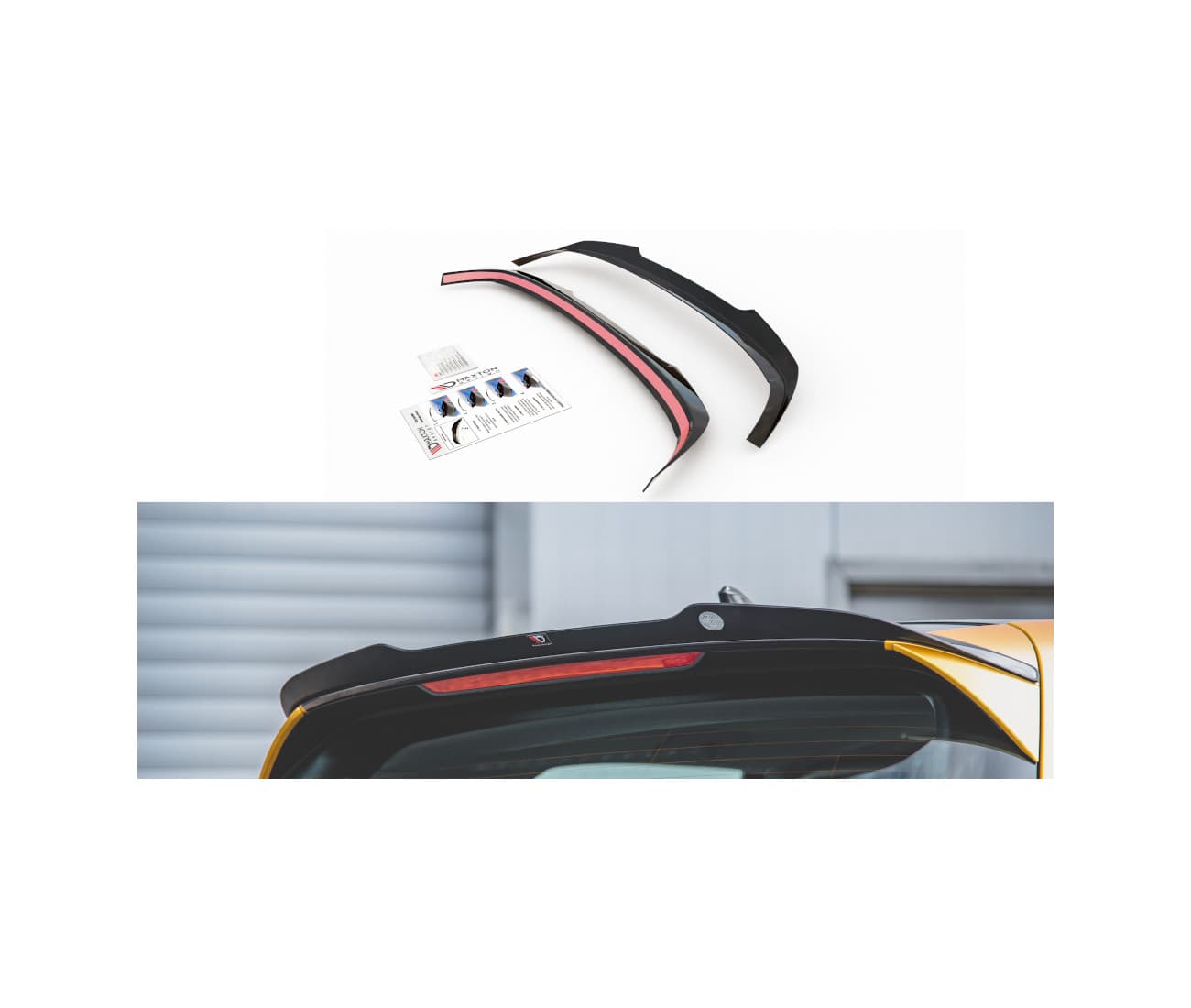 VW GOLF 8 - MAXTON DESIGN DACHSPOILER LIPPE ANSATZ V.2