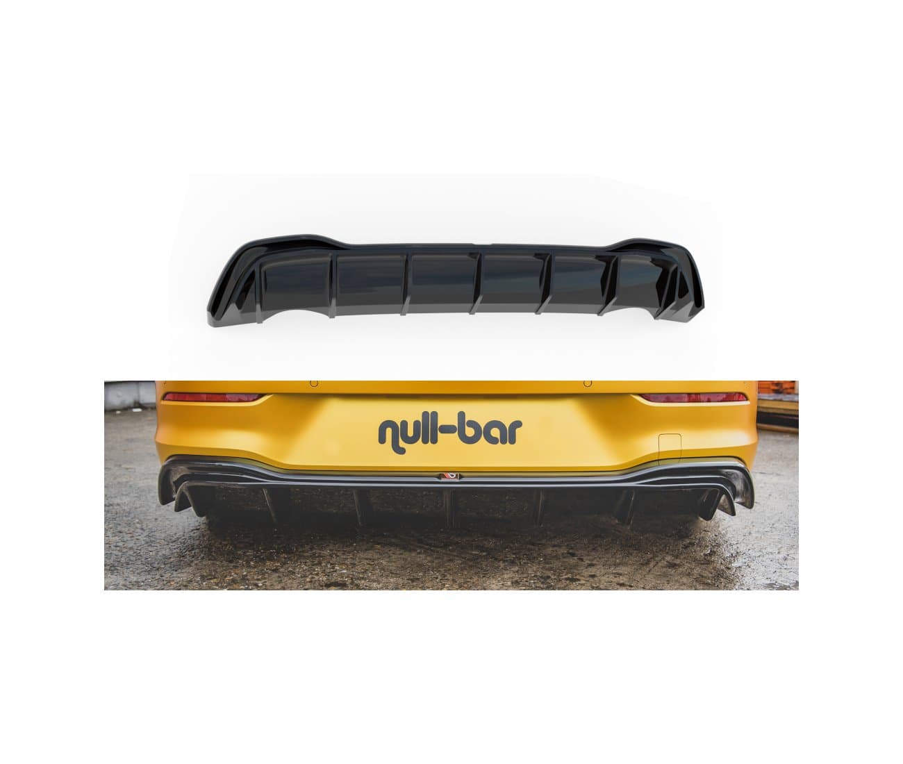VW GOLF 8 - MAXTON DESIGN HECK DIFFUSOR ANSATZ V.1