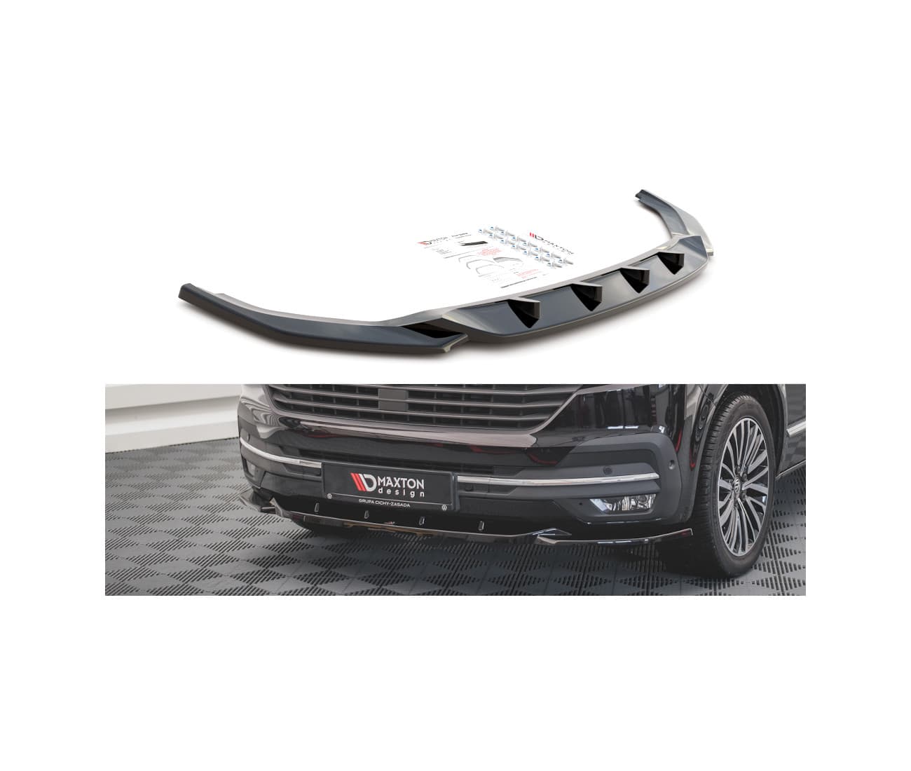 VW T6.1 - MAXTON DESIGN FRONTSPOILER | CUPSPOILERLIPPE V.2 (DTC)
