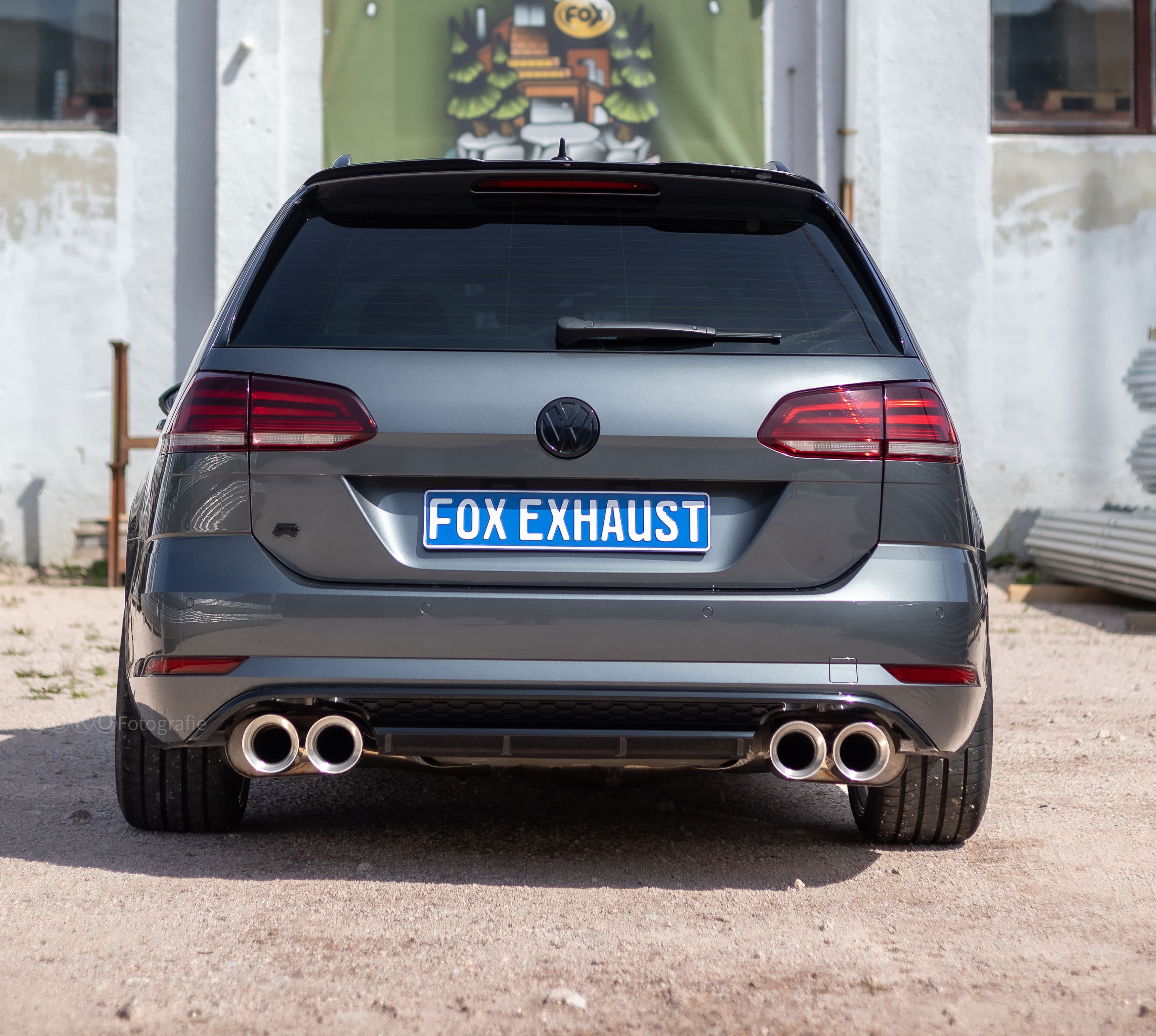 VW GOLF 7 R VARIANT FACELIFT - FOX DUPLEX SPORTAUSPUFF ANLAGE AB KAT – Bild 2