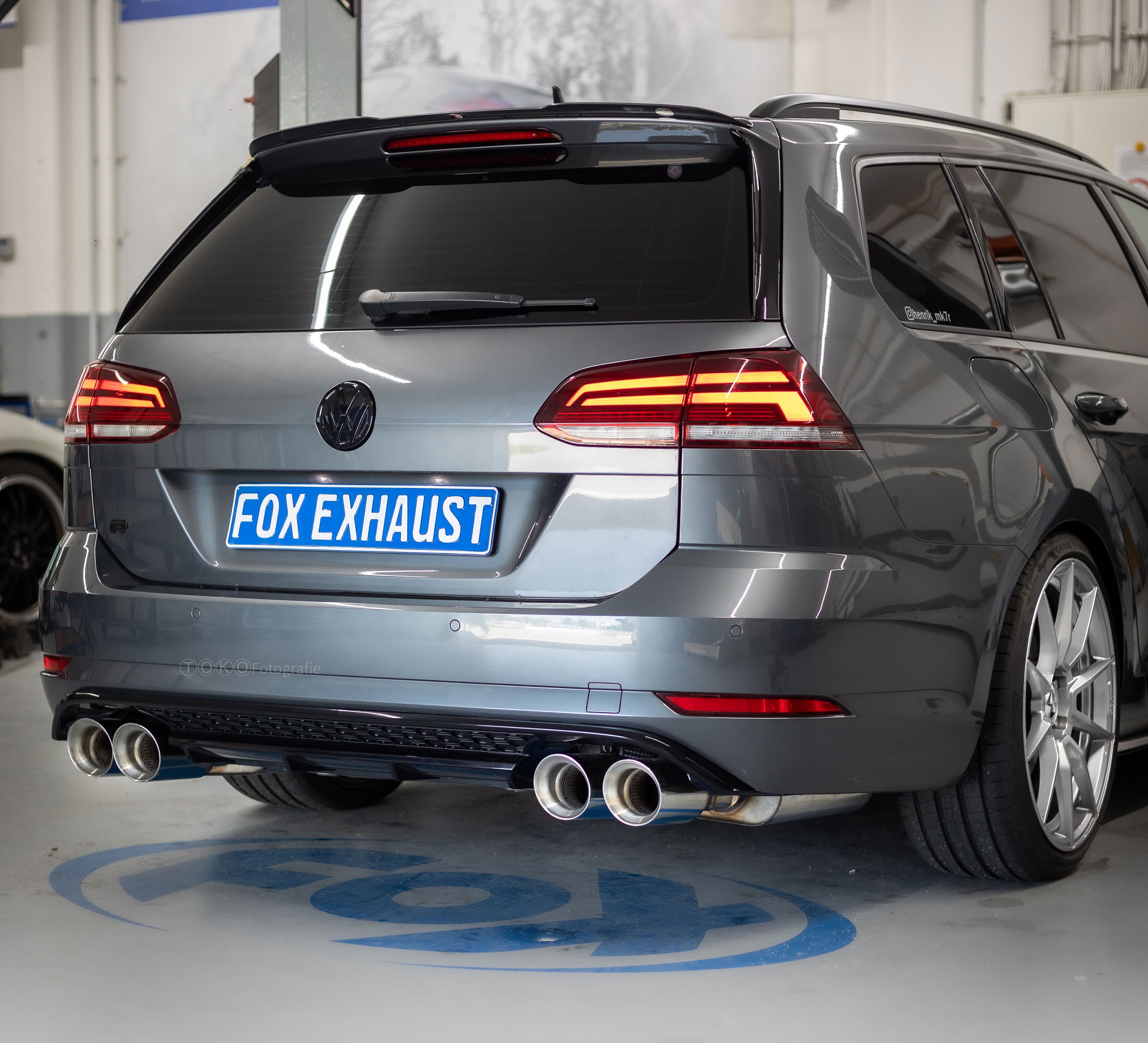 VW GOLF 7 R VARIANT FACELIFT - FOX DUPLEX SPORTAUSPUFF ANLAGE AB KAT – Bild 3