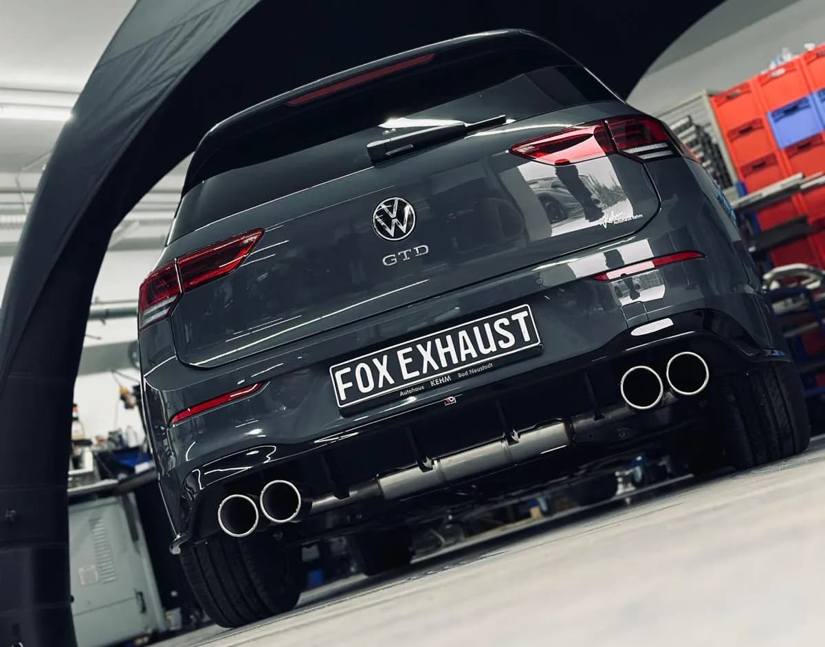 VW GOLF 8 GTD - FOX DUPLEX SPORTAUSPUFF ANLAGE