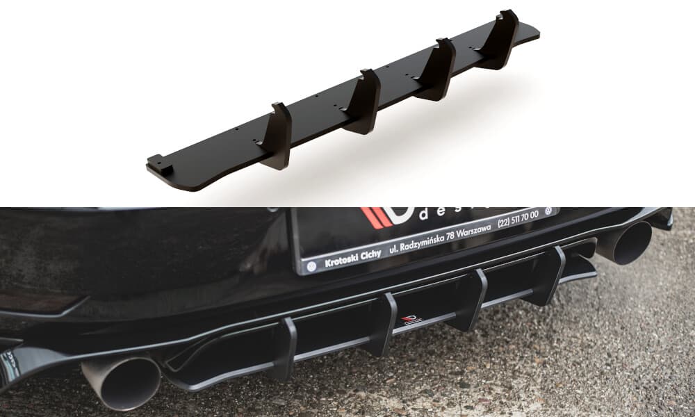 VW GOLF 7.5 GTI TCR - MAXTON DESIGN STREET PRO HECK ANSATZ DIFFUSOR