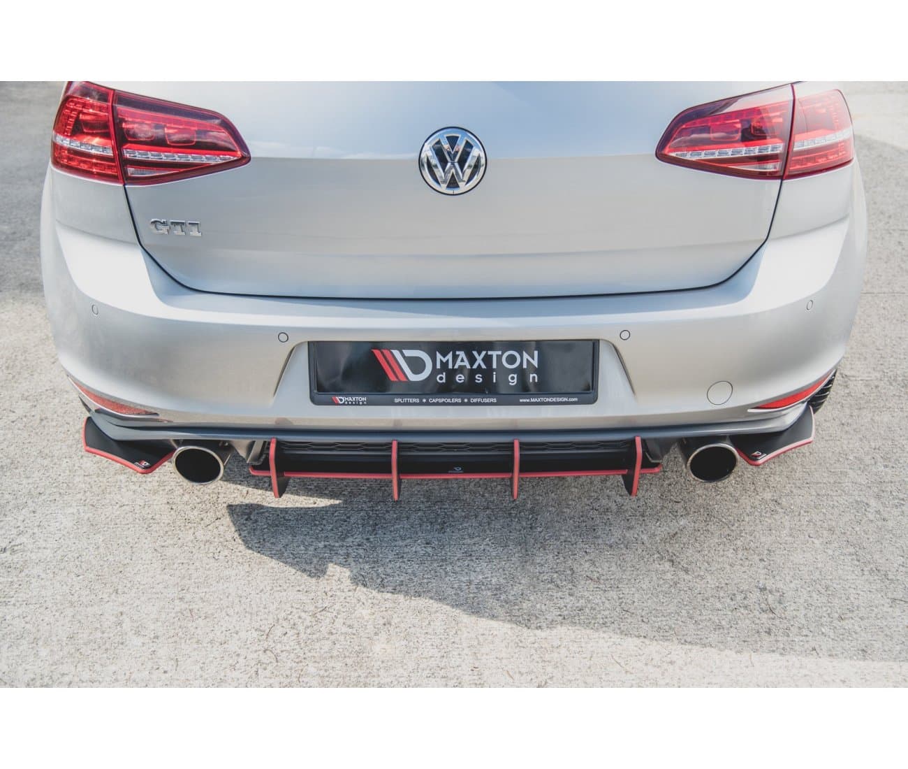 VW GOLF 7 GTI - MAXTON DESIGN HECK ANSATZ DIFFUSOR V.2 – Bild 3
