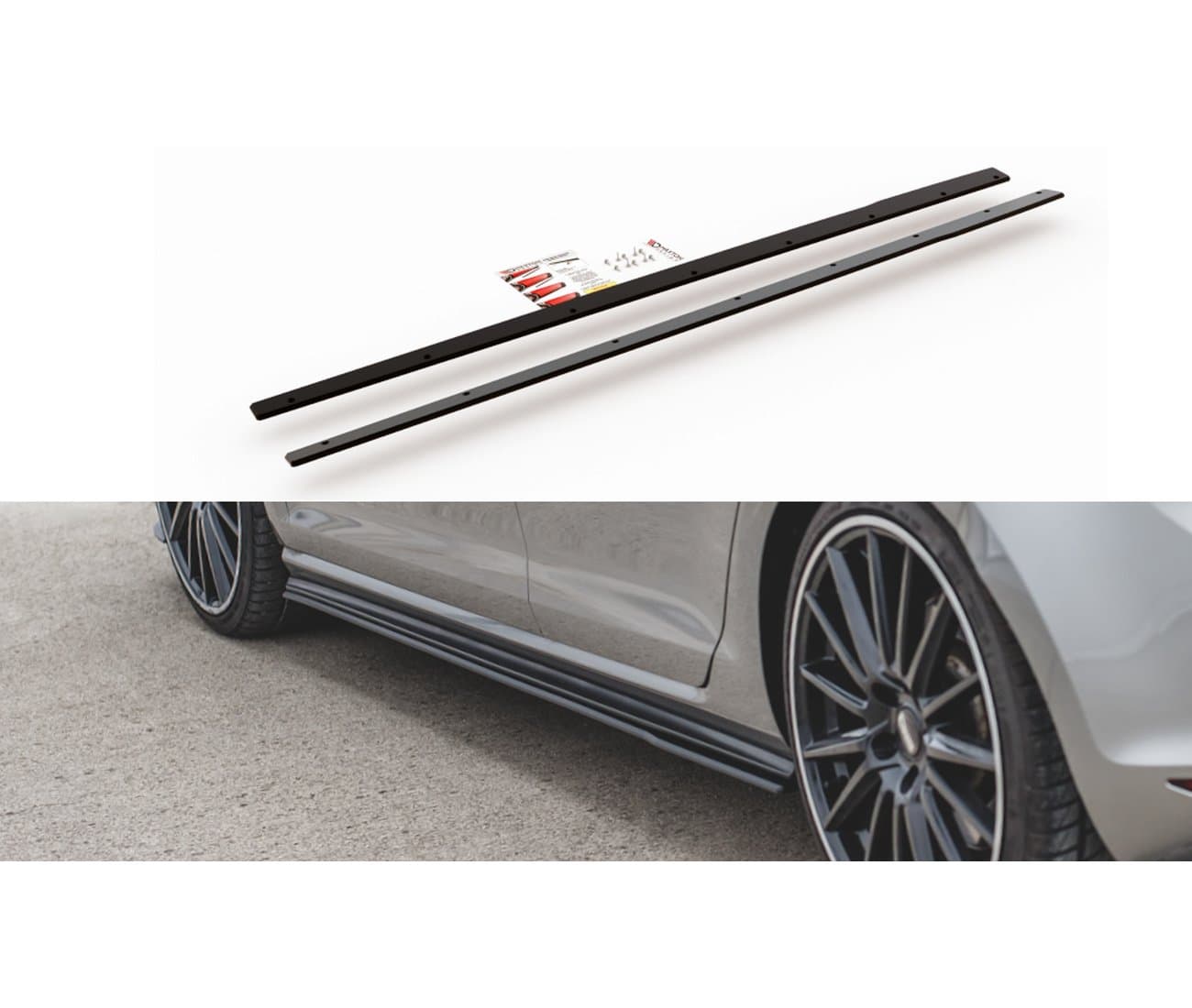 VW GOLF 7 GTI - MAXTON DESIGN SEITENSCHWELLER ANSATZ