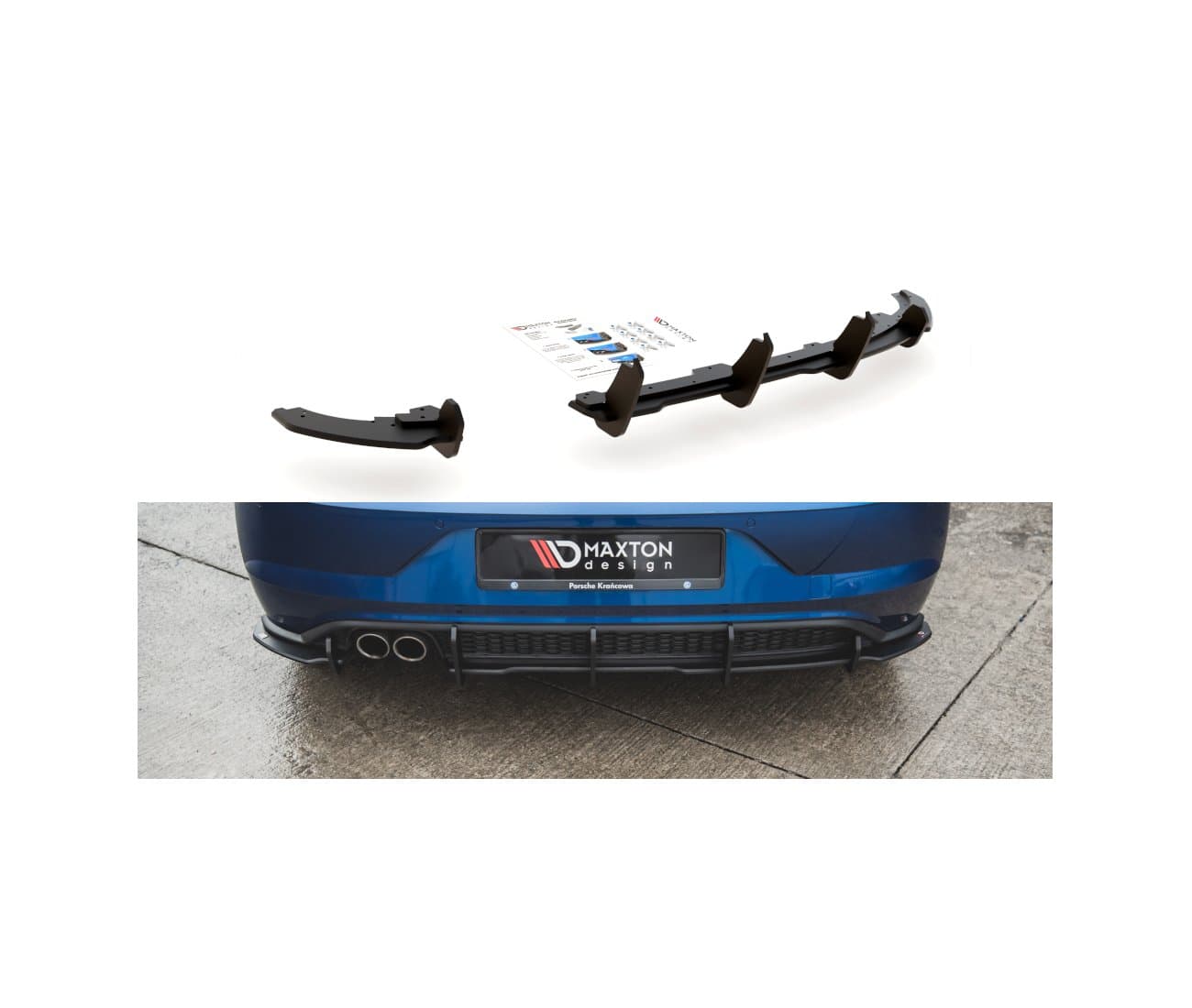 VW POLO GTI - MAXTON DESIGN HECK DIFFUSOR ANSATZ