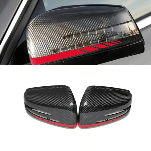 MERCEDES GLK - CARBON SPIEGELKAPPEN RED LINE – Bild 3