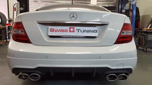 MERCEDES C-KLASSE 04.2011+ - HECK STOSSSTANGE C63 AMG OPTIK (PDC – Bild 4