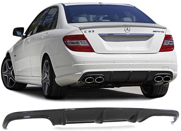 MERCEDES C-KLASSE -03.2011 - DUPLEX CARBON DIFFUSOR C63 OPTIK – Bild 2