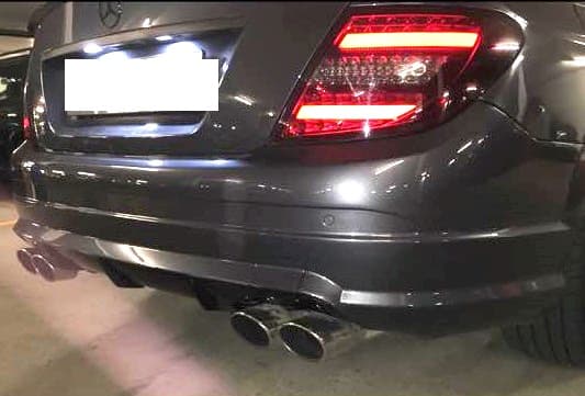 MERCEDES C-KLASSE -03.2011 - HECK STOSSSTANGE C63 AMG OPTIK (PDC) – Bild 3