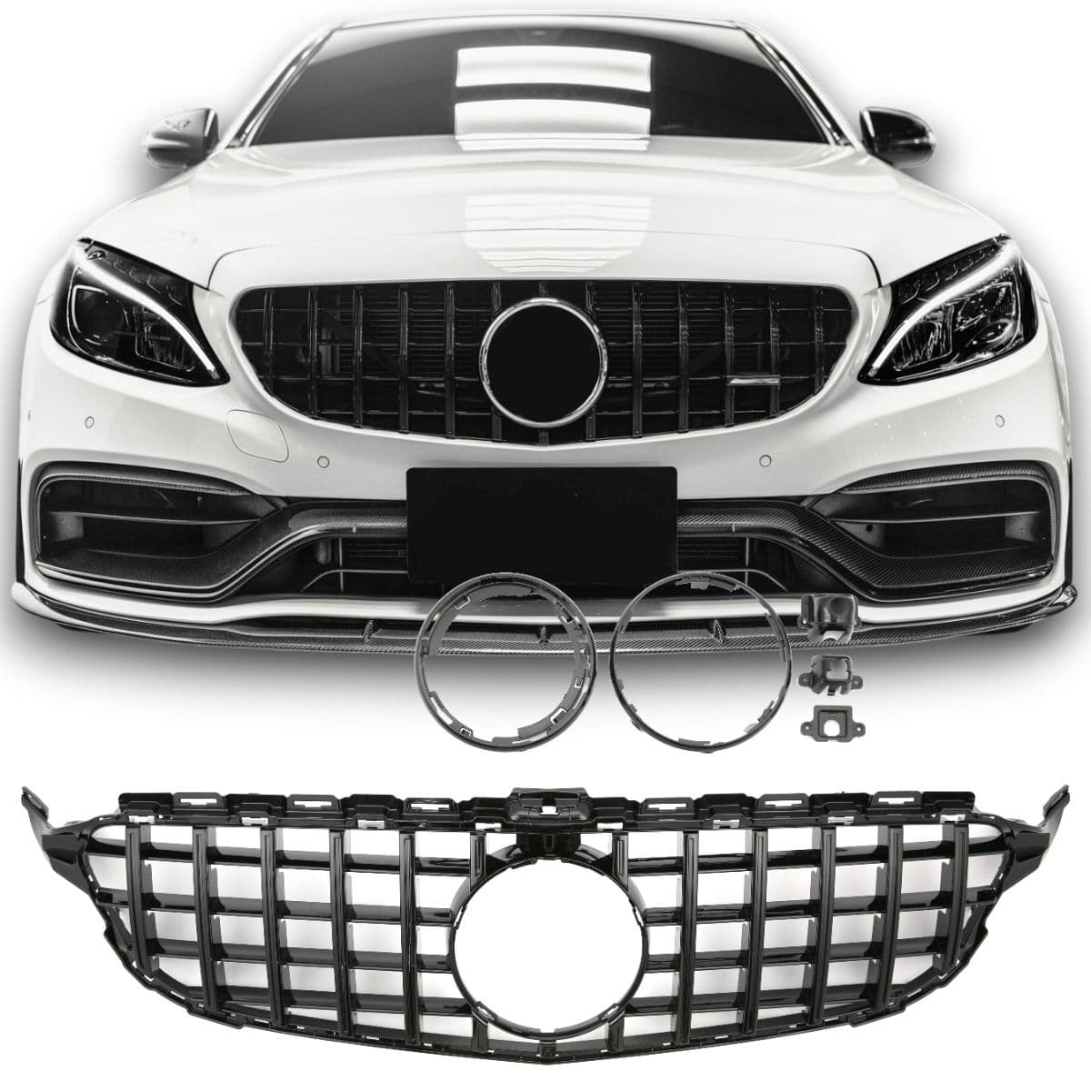 MERCEDES C-KLASSE - SPORTGRILL GTR PANAMERICANA OPTIK (360°)