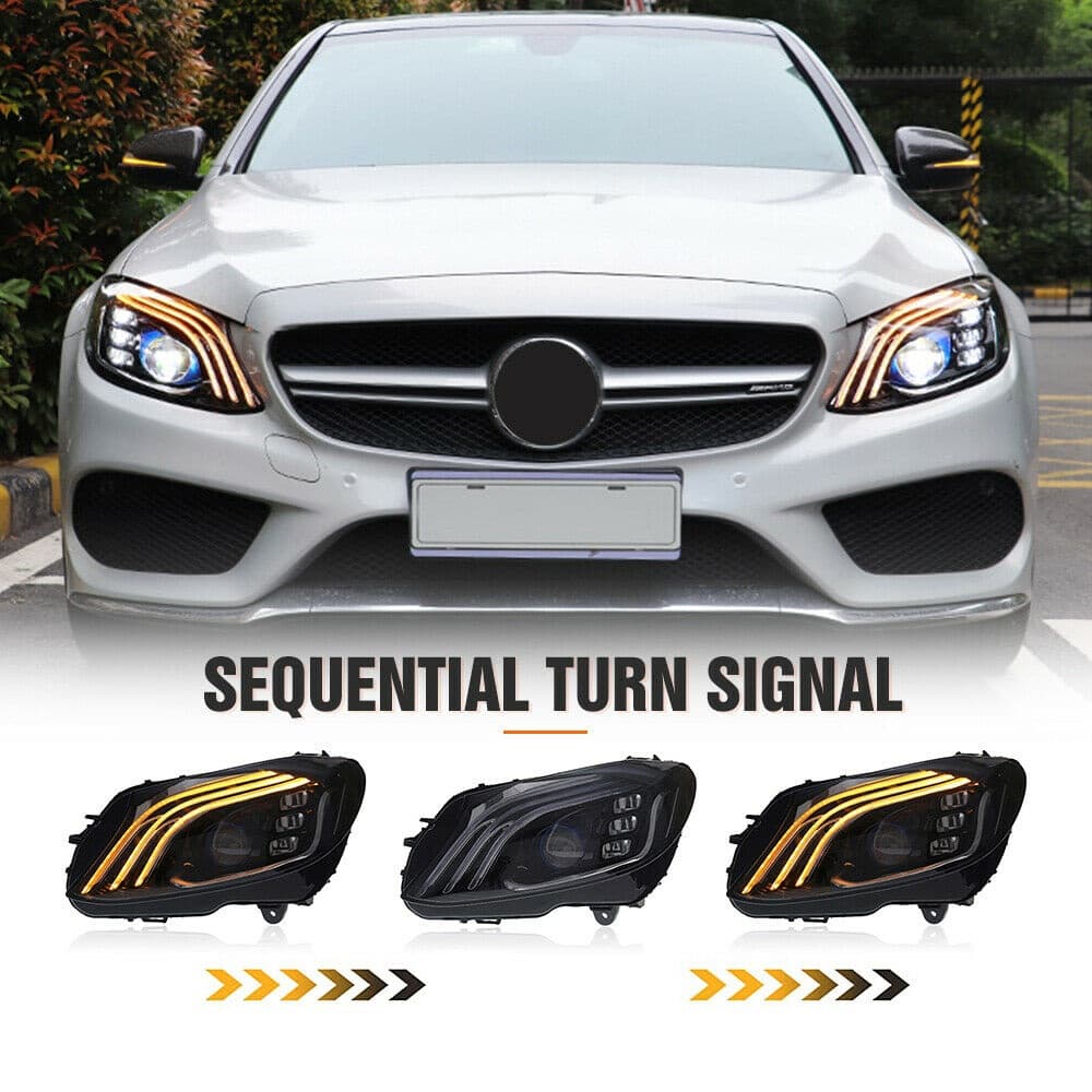 MERCEDES C-KLASSE - FULL LED TAGFAHRLICHT SCHEINWERFER W222 OPTIK – Bild 4
