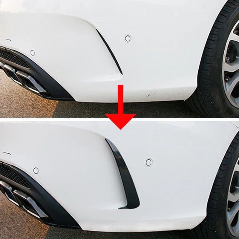 MERCEDES C-KLASSE - FLICS FLAPS SPOILER SCHWARZ – Bild 2