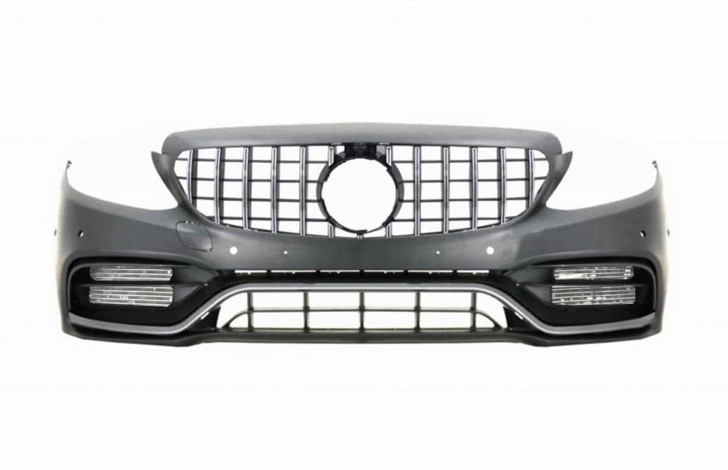 MERCEDES C-KLASSE - AMG OPTIK STOSSSTANGE & GTR GRILL (PDC/360)