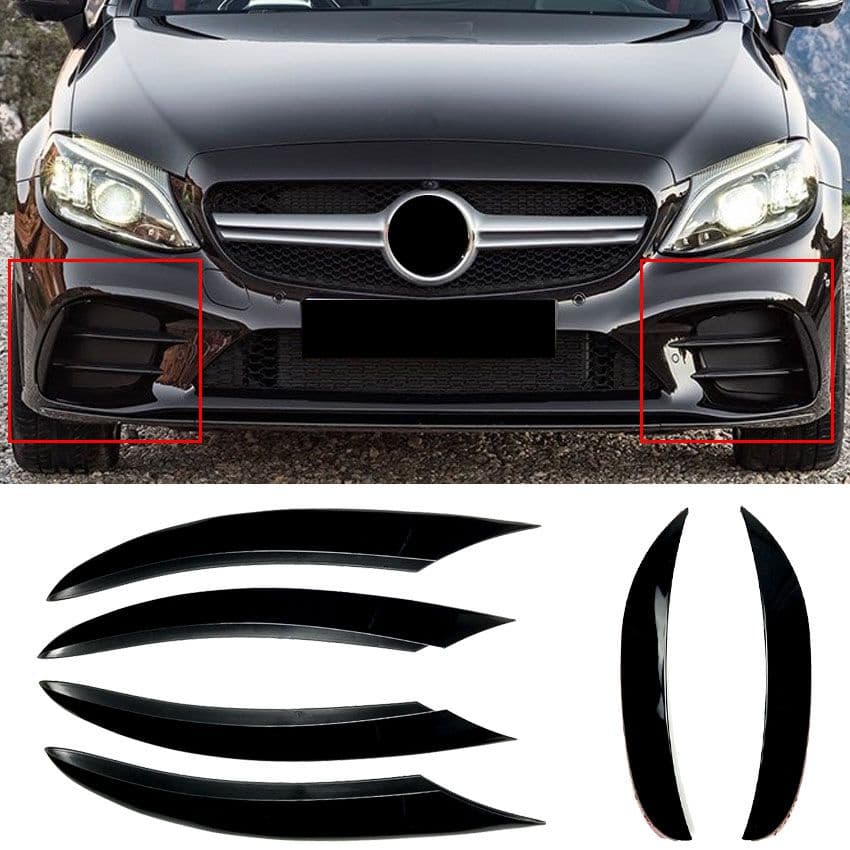 MERCEDES C-KLASSE - SPOILER AERO FLAPS FLICS FRONT STOSSSTANGE V.2