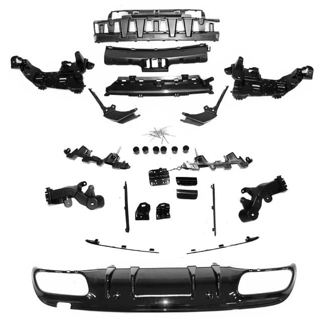 MERCEDES C-KLASSE - C63 AMG OPTIK HECK STOSSSTANGE (PDC) – Bild 4