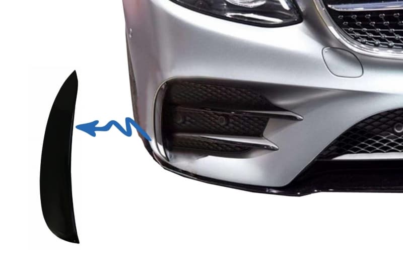 MERCEDES E-KLASSE - FLICS FLAPS SPOILER SCHWARZ