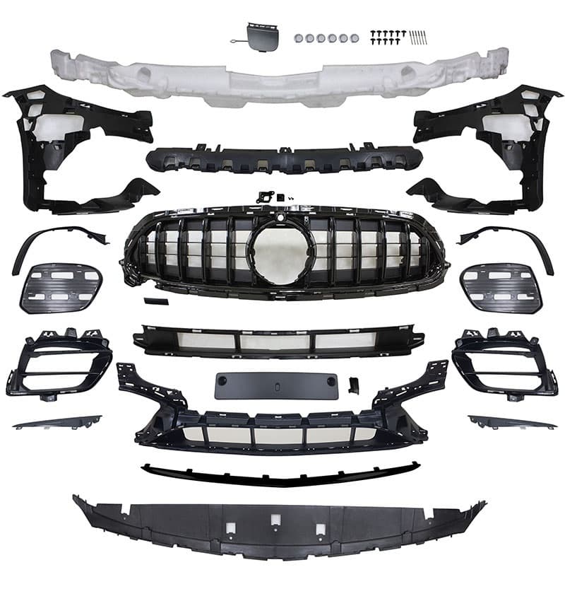 MERCEDES E-KLASSE 2020+ - FRONT STOSSSTANGE AMG OPTIK & SPORTGRILL (PDC) V.3 – Bild 4