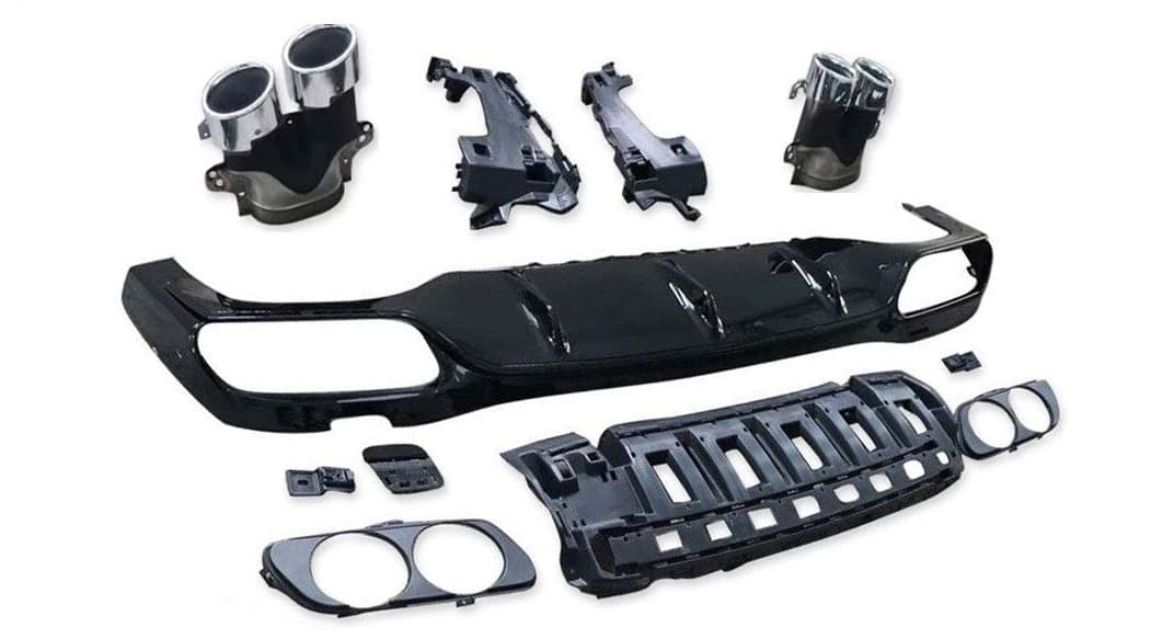 MERCEDES E-KLASSE 2020+ - HECK DIFFUSOR PACKAGE E53 AMG OPTIK V.4