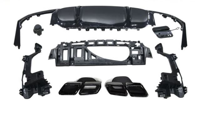 MERCEDES E-KLASSE 2020+ - HECK DIFFUSOR PACKAGE E63 AMG OPTIK V.2