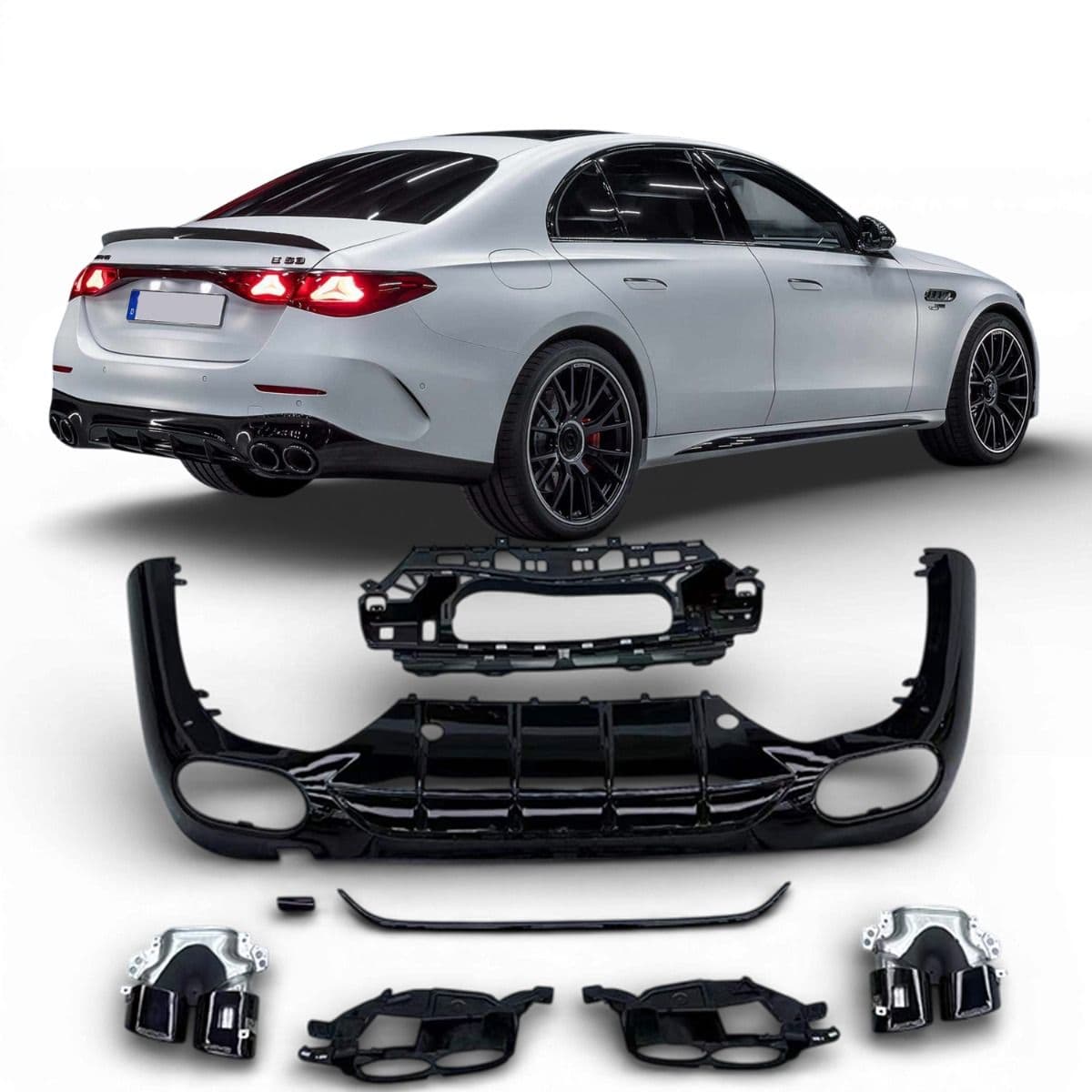 MERCEDES E-KLASSE - HECK DIFFUSOR E53 AMG OPTIK V.1