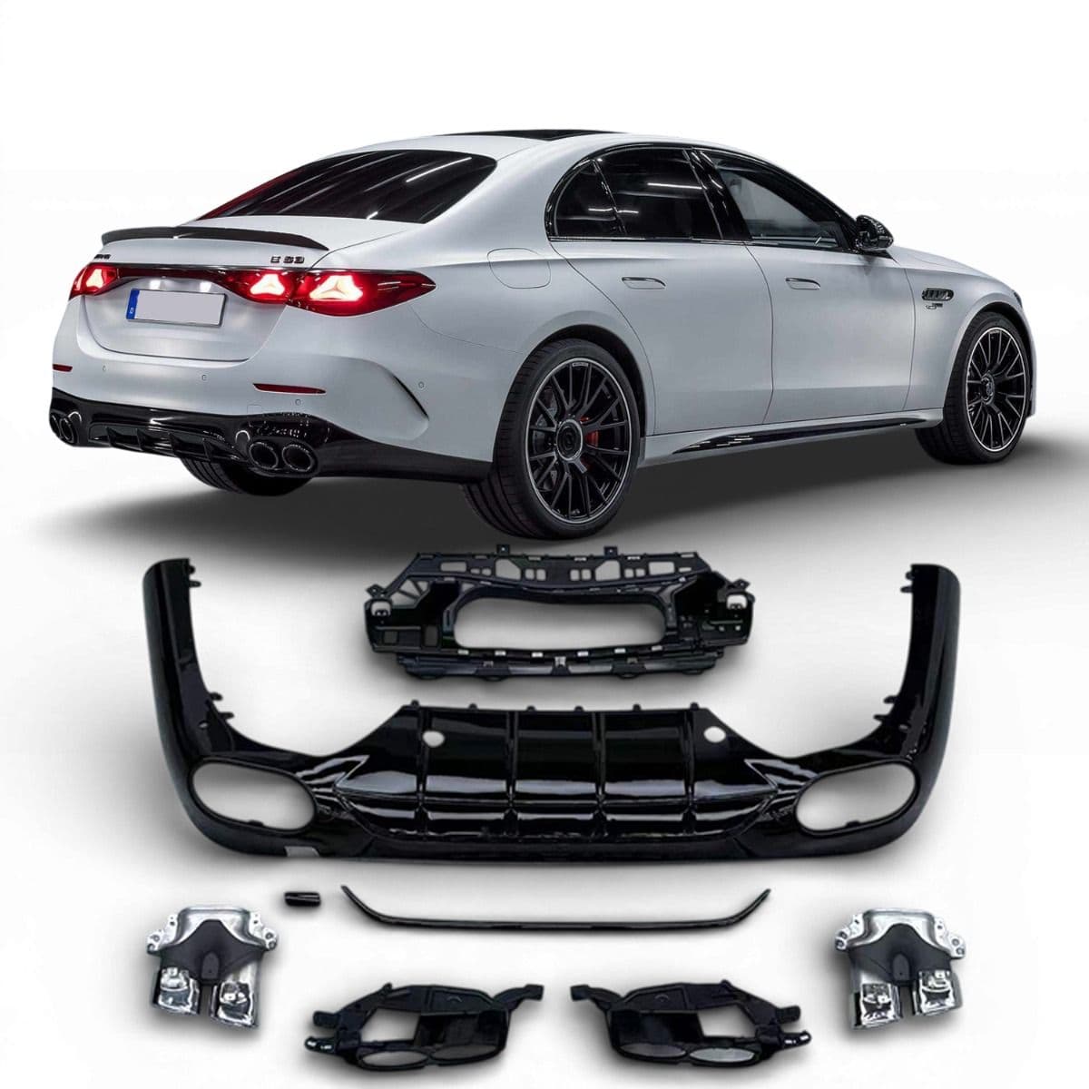 MERCEDES E-KLASSE - HECK DIFFUSOR E53 AMG OPTIK V.2