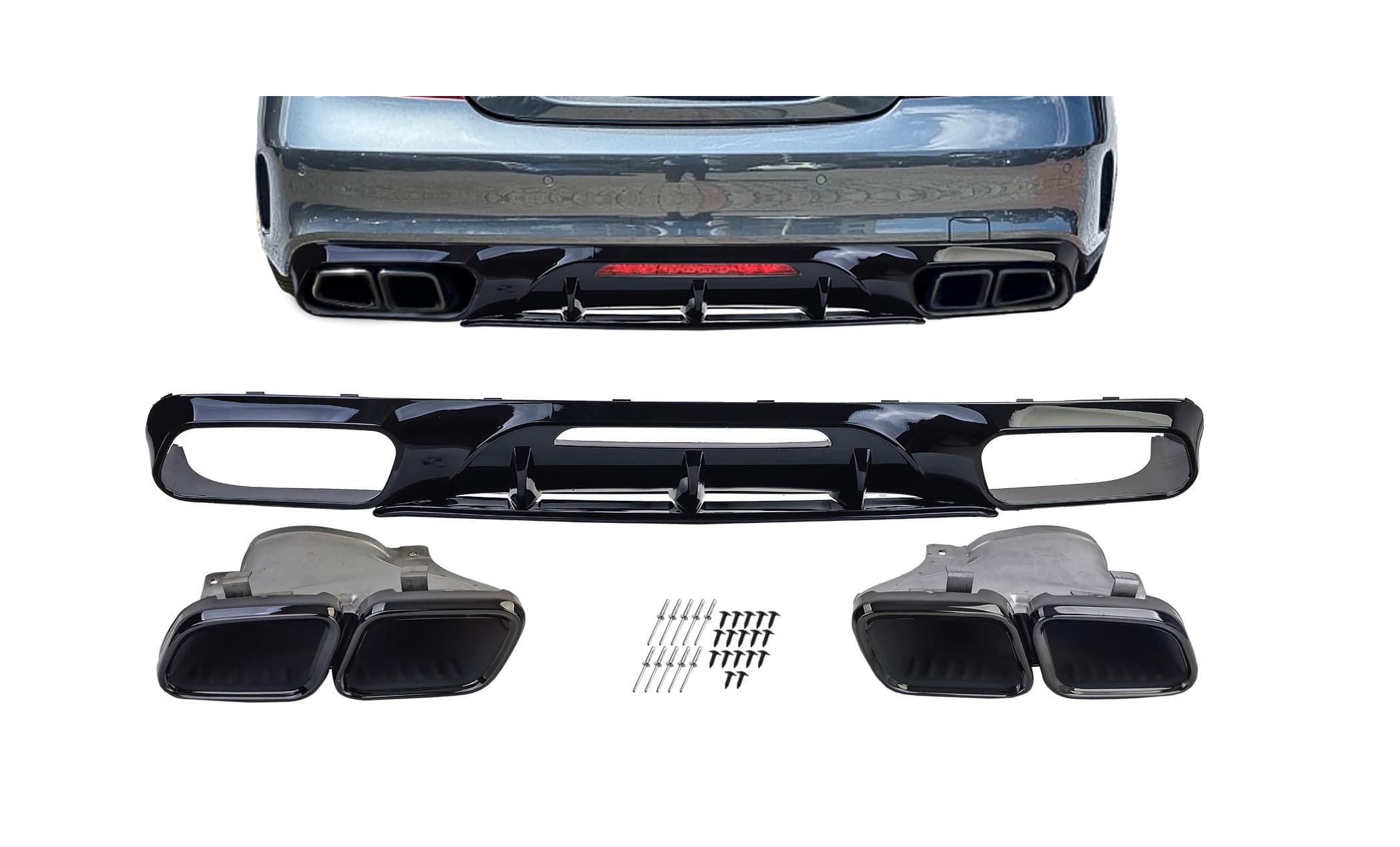 MERCEDES CLS - HECK SPORT DIFFUSOR AMG OPTIK V.5 – Bild 2