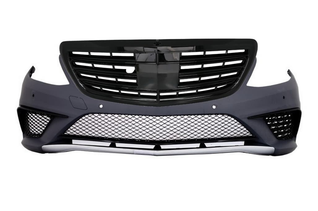 MERCEDES S-KLASSE - S63 AMG OPTIK FRONT STOSSSTANGE & KÜHLERGRILL (PDC)