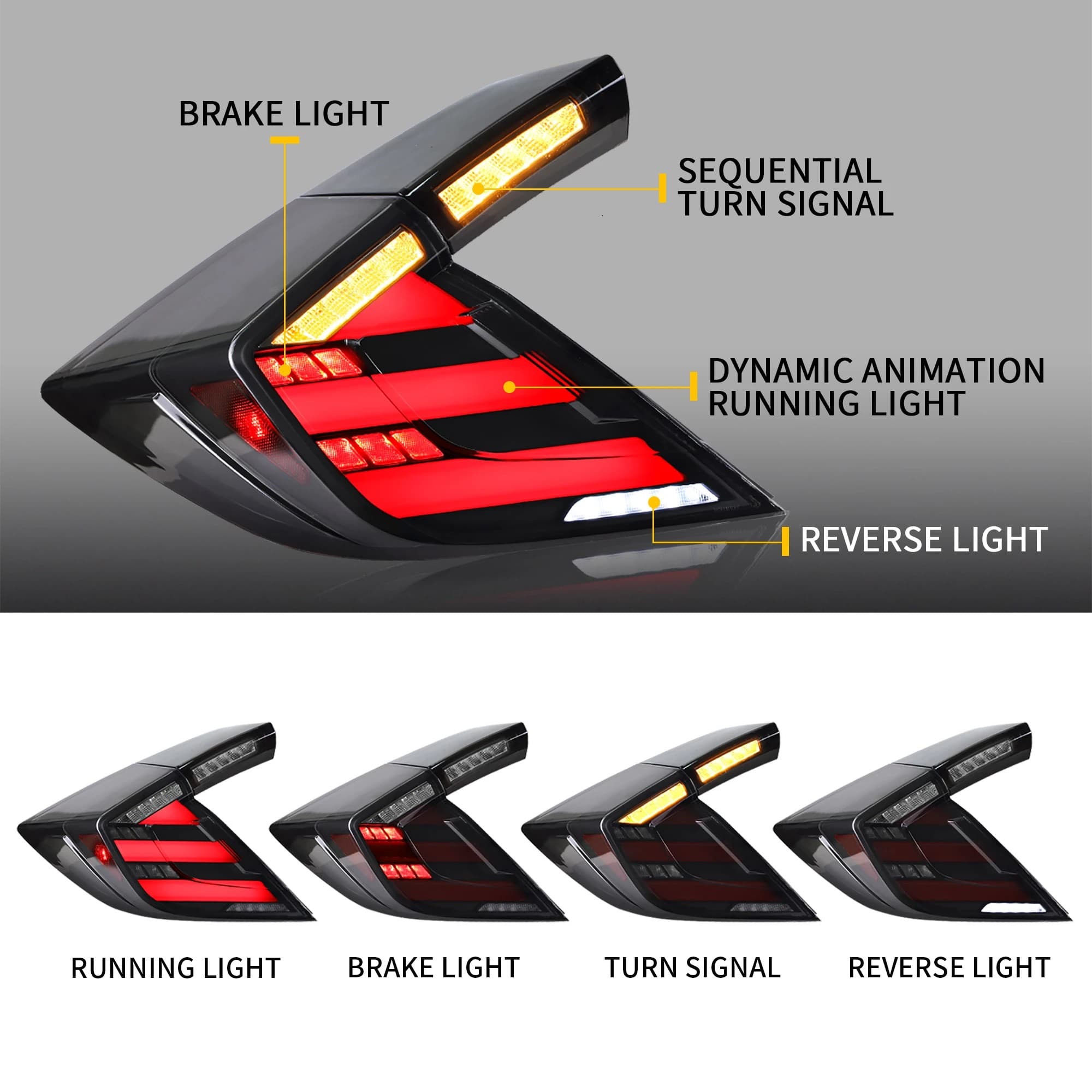 HONDA CIVIC TYPE R - FULL LED LIGHTBAR RÜCKLEUCHTEN – Bild 3