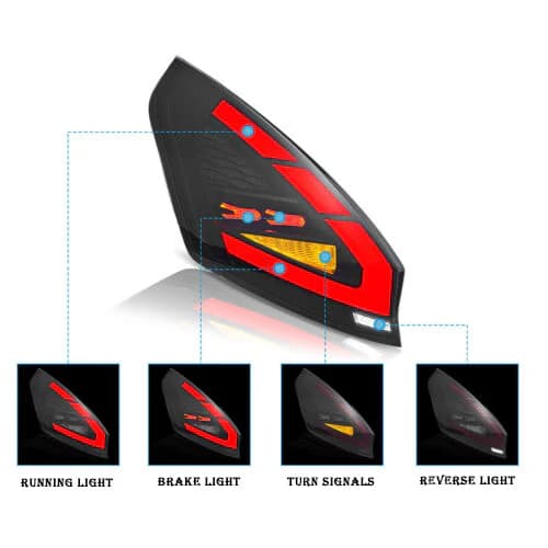 FORD FIESTA - VLAND LED DYNAMIC LIGHTBAR RÜCKLEUCHTEN – Bild 2
