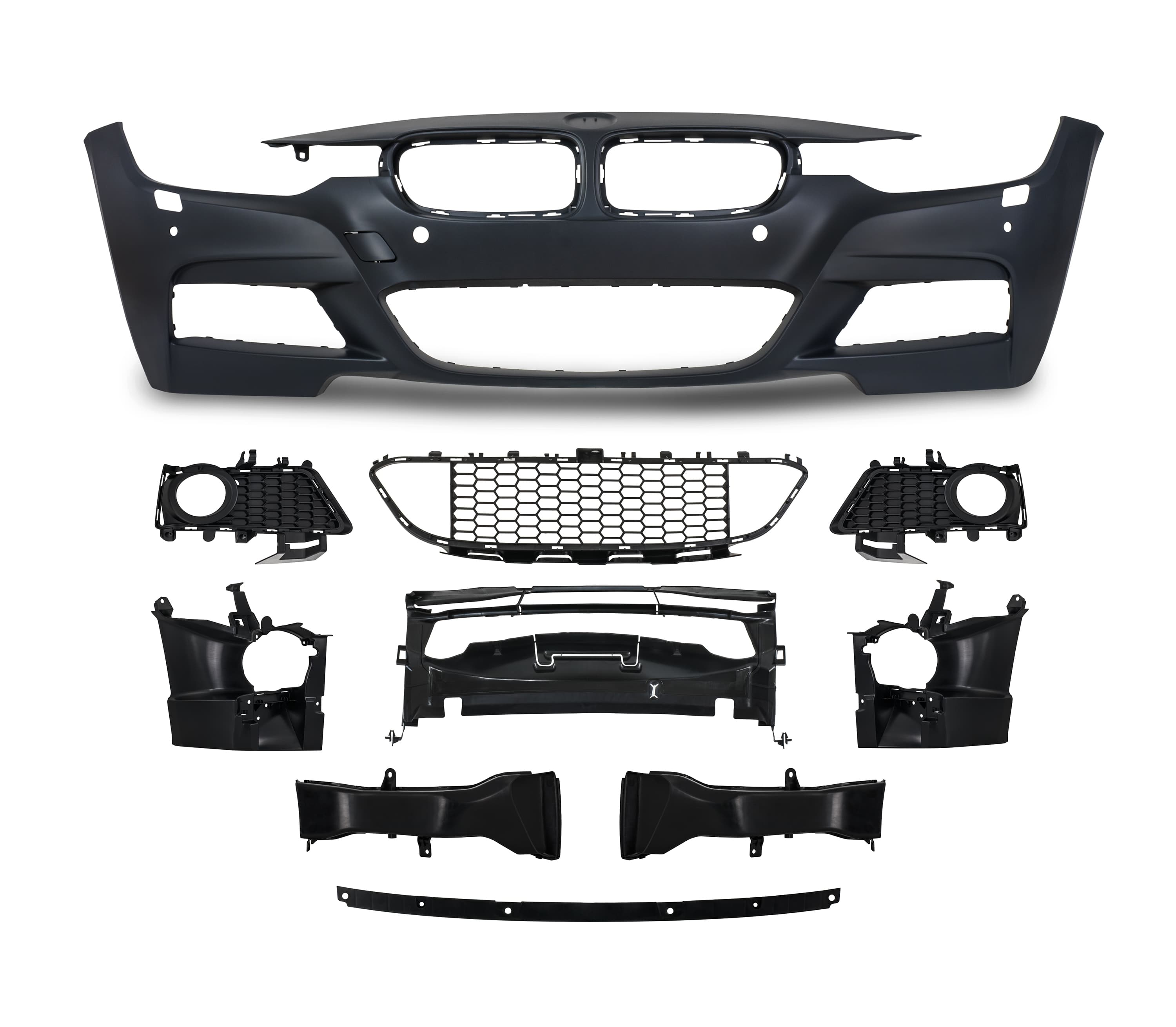 BMW F30 LCI LIMOUSINE - FRONT STOSSSTANGE (PDC|SRA) – Bild 2