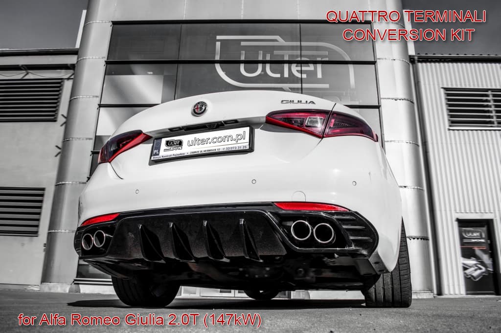 ALFA ROMEO GIULIA - ULTER SPORT DUPLEX SPORTAUSPUFF & DIFFUSOR – Bild 2