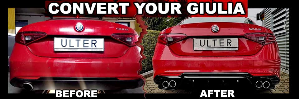 ALFA ROMEO GIULIA - ULTER SPORT DUPLEX SPORTAUSPUFF & DIFFUSOR – Bild 4