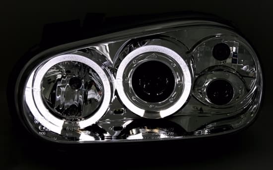 VW GOLF 4 - SCHEINWERFER ANGEL EYES – Bild 2