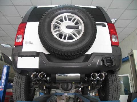 HUMMER H3 - FOX DUPLEX SPORTAUSPUFF QUER