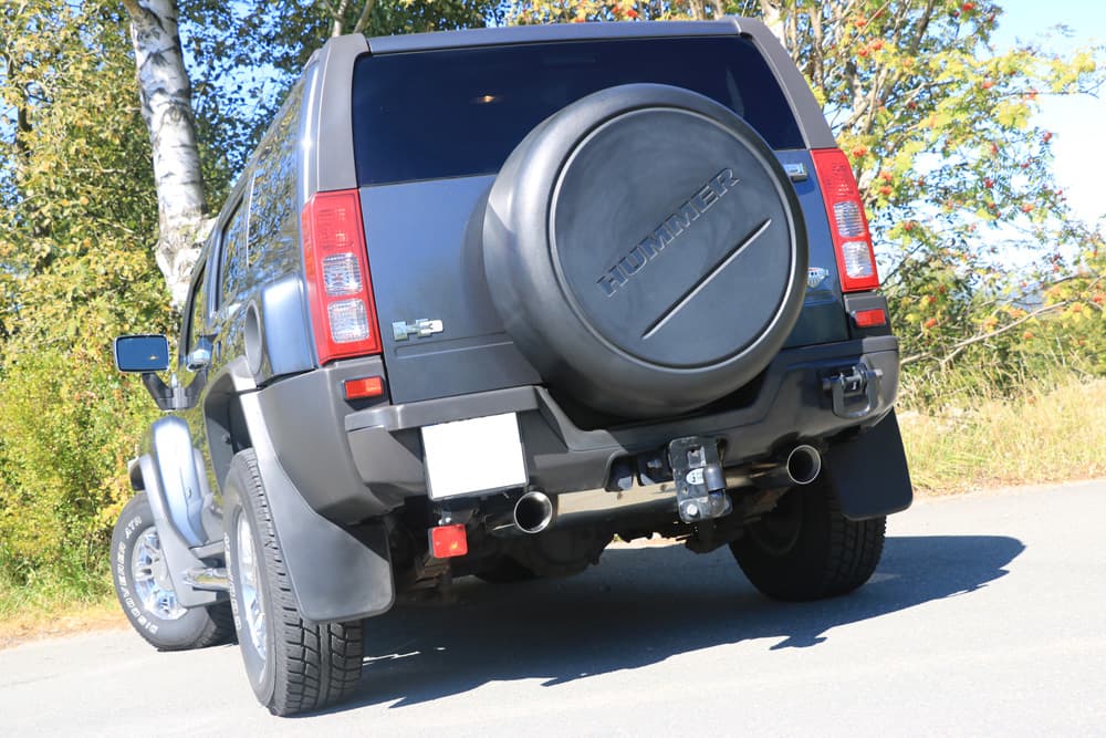 HUMMER H3 - FOX DUPLEX SPORTAUSPUFF QUER