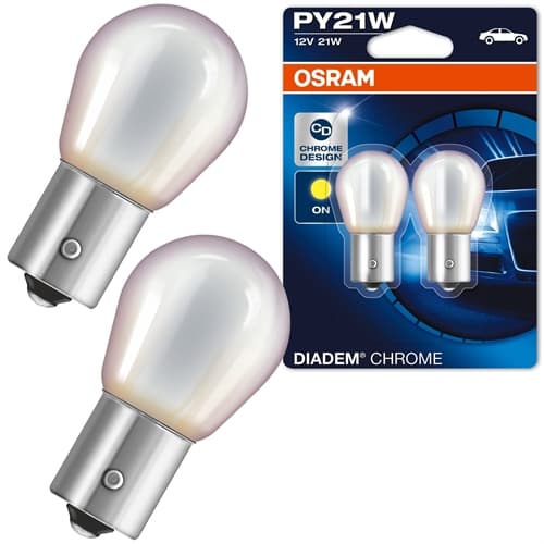 OSRAM PY21W 12V 21W DIADEM CHROM BIRNEN – Bild 2
