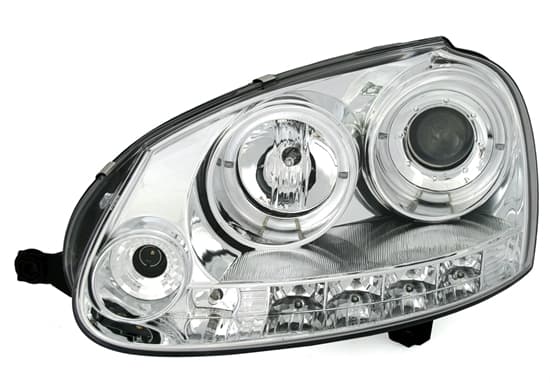 VW JETTA 5 - SCHEINWERFER ANGEL EYES & LED – Bild 2