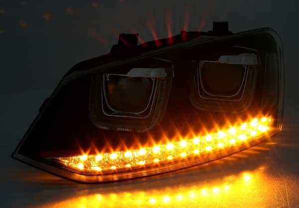 VW POLO - LED ANGEL EYES SCHEINWERFER MIT DYNAMIC BLINKER – Bild 3