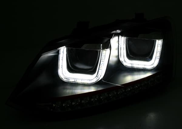 VW POLO - LED ANGEL EYES SCHEINWERFER MIT DYNAMIC BLINKER – Bild 4