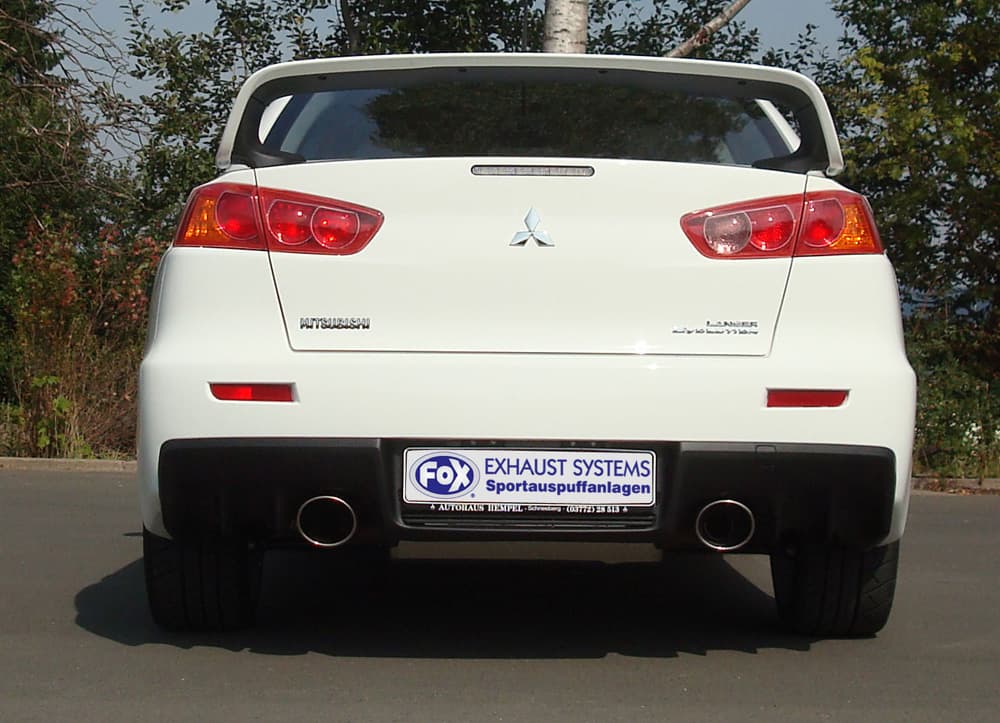 MITSUBISHI LANCER EVO 10 - FOX DUPLEX SPORT AUSPUFF – Bild 2
