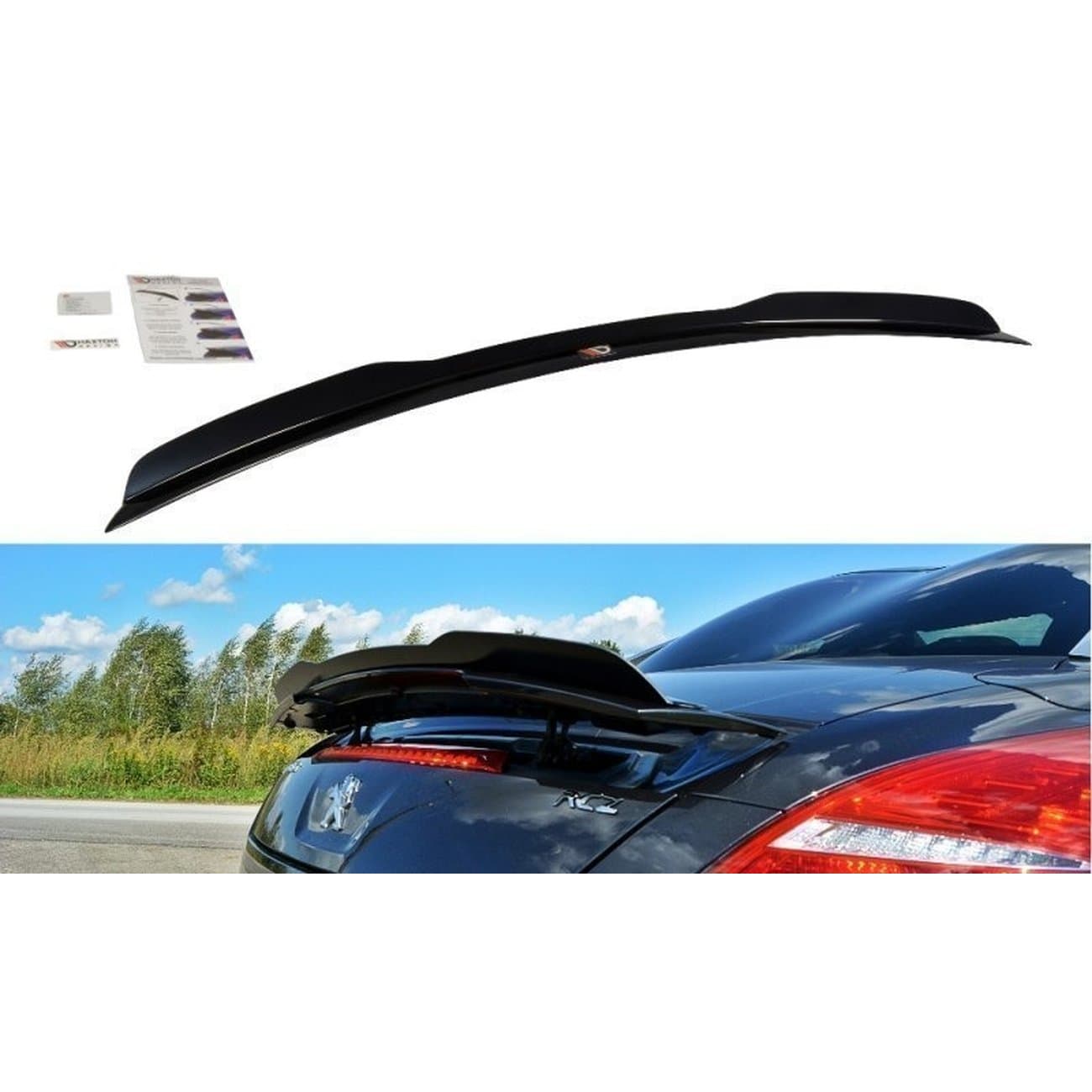 PEUGEOT RCZ - MAXTON DESIGN HECK SPOILER CAP (GLANZ)