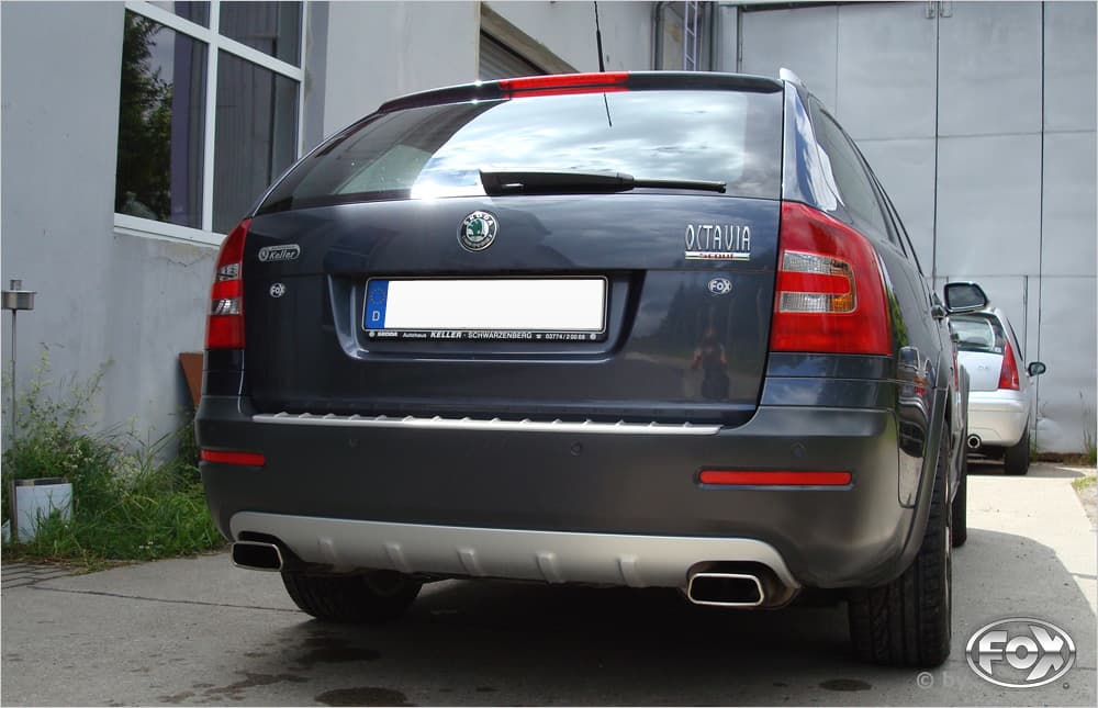 SKODA OCTAVIA 4X4 + SCOUT - FOX DUPLEX SPORTAUSPUFF – Bild 2
