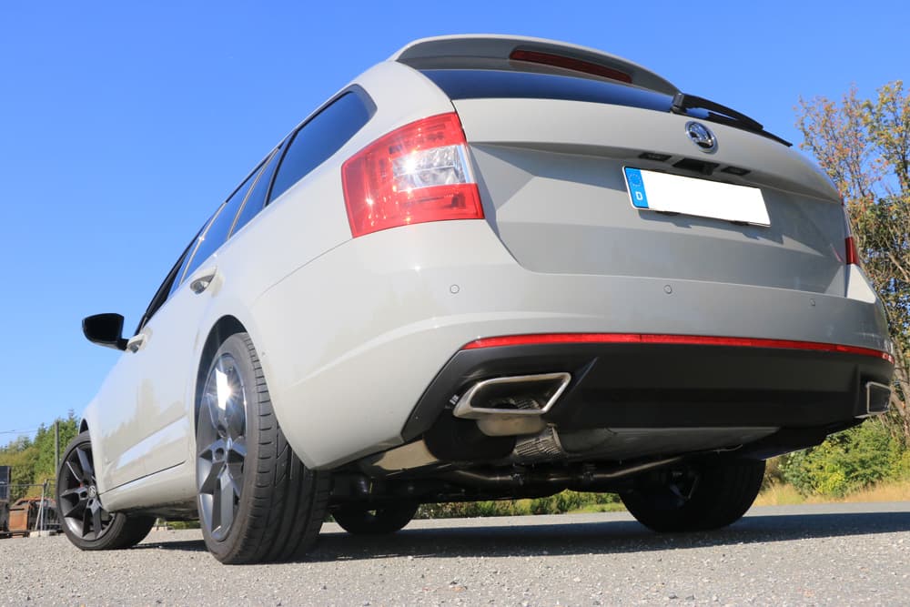 SKODA OCTAVIA RS 4X4 - FOX HALBAUSPUFFANLAGE AB KATALYSATOR – Bild 2