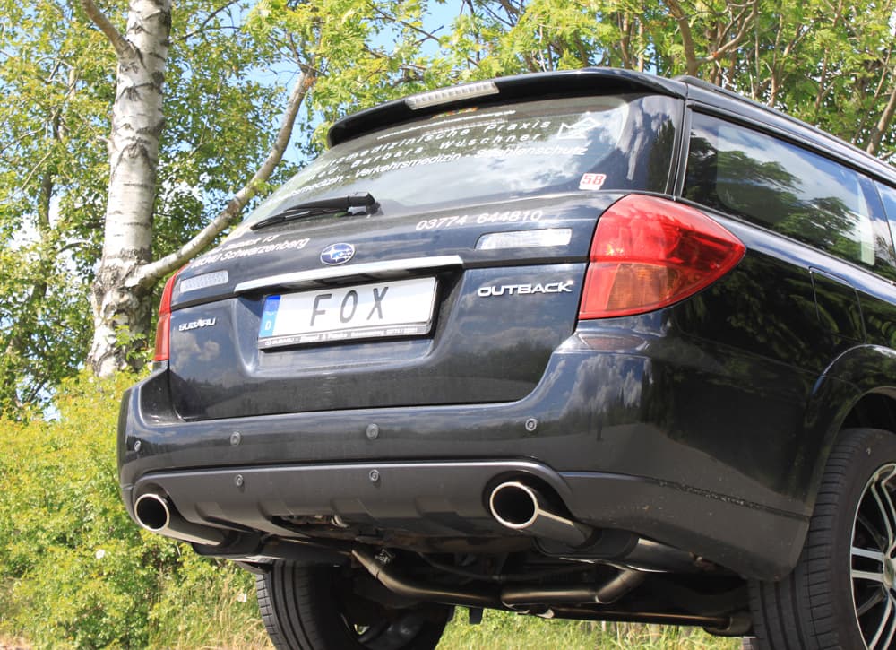 SUBARU OUTBACK KOMBI - FOX DUPLEX SPORTAUSPUFF – Bild 2